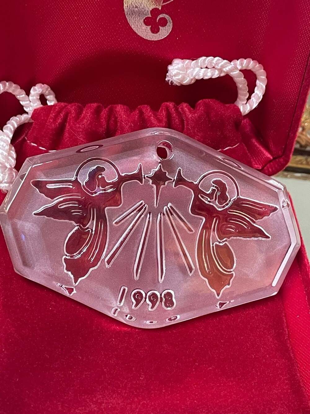 Waterford Crystal Hark The Herald Angels Sing Ornament 1998 3rd Edition